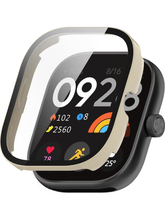 Redmi Watch 4 Xdfind Gehärtete Folie Integrierter Pc Watch Schutzabdeckung Elfenbein