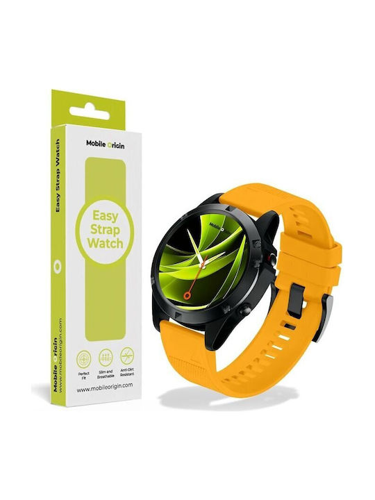 Mobile Origin Easy Strap Watch 22mm Yellow Mo-es22-ylw