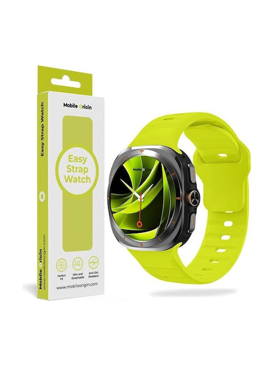Mobile Origin Easy Strap Silicone Galaxy Watch Ultra 47mm Fluorescence Yellow Mo-sgwu-fylw