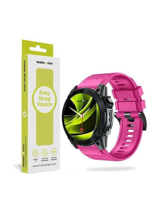 Mobile Origin Easy Strap Силиконова Каишка За Часовник 20mm Розова Mo-ess-20-pnk Mobile Origin Easy Strap Силиконова Каишка За Часовник 20mm Розова Mo-ess-20-pnk