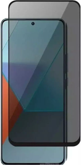 Obastyle Протектор За Телефон Поверителност Закалено Стъкло 3D Xiaomi Redmi 14C Poco C75 Черна Рамка