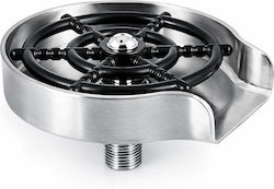 Glass Washing Base Chrome Cup Washer 13 X 15 X 4.5 Cm Sanitec 999