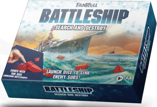 Brettspiel Battleship Search & Destroy für 2 Spieler 8+ Jahre MET11503 (EN) Fanroll