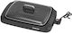 Finlux Tabletop Electric Grill Grill and Smooth Plate 2000W with Lid 40cmx30cmcm