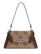 Latte Logo Damen Handtasche Braun