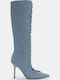 Damenstiefel mit hohem Absatz Blau