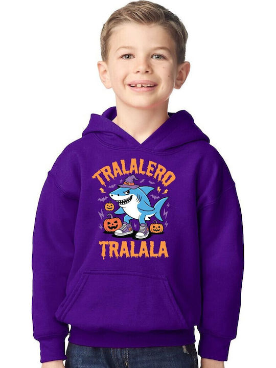 Hanorac Copii cu Glugă Purple