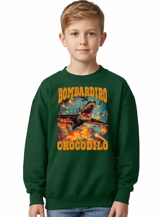 Детски Суичър Forest Green