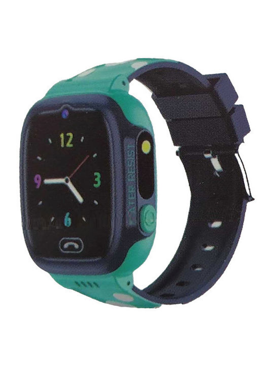Olympus Ceas digital pentru copii cu GPS și curea din cauciuc/plastic Verde