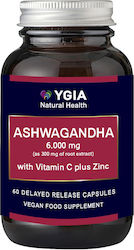 Ygia Ashwagandha 6000mg 60 Vegetable Capsules