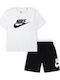 Kids Set with Shorts Summer 2 Pieces White