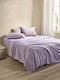 Royal Sateen Signature Dots Σετ Σεντόνια Υπέρδιπλα 240x260εκ. Lilac (4τμχ)