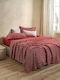 Royal Sateen Signature Dots Σετ Σεντόνια Υπέρδιπλα 240x260εκ. Red (4τμχ)