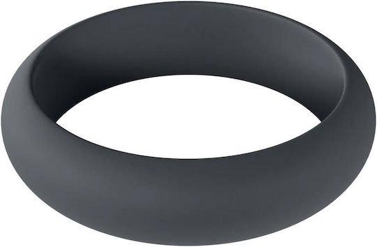 Wide O Silicone Cockring Xl 50mm Black