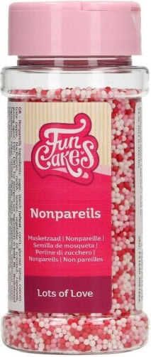 Sprinkles Balls 1.5mm Red White Pink 80g