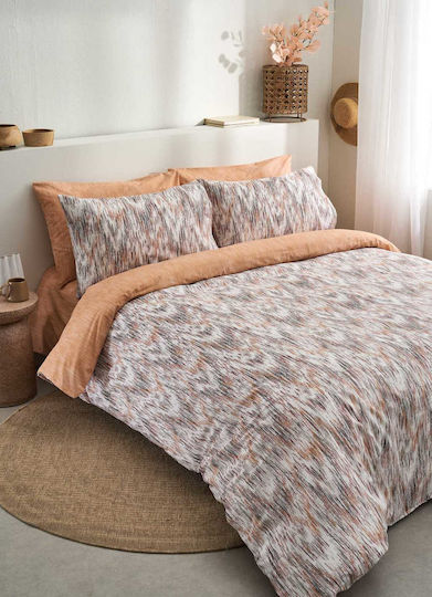Vesta Home Σετ Παπλωματοθήκη Βαμβακερή 170x240cm Μονή με Μαξιλαροθήκη Fiona 1 1