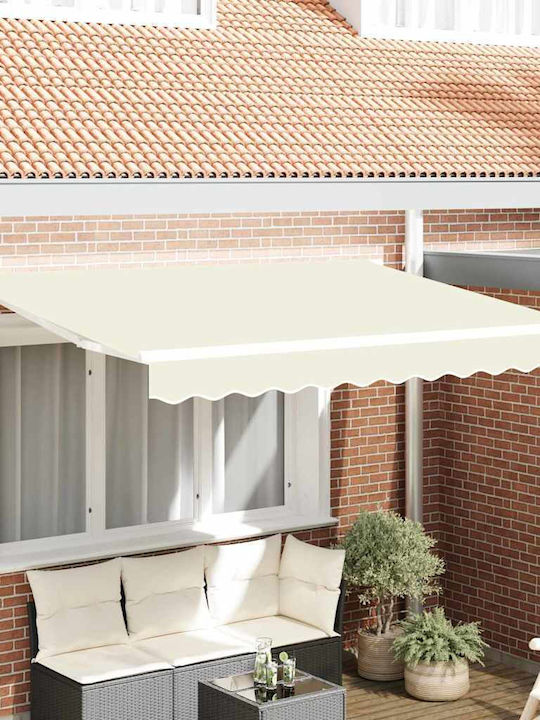 vidaXL Zelt Terrasse mit LEDs Beige 3x2m