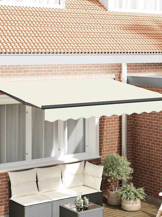 vidaXL Zelt Terrasse mit LEDs Beige 3x2m
