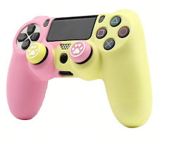 Κάλυμμα Σιλικόνης Χειριστήριο Ps4 Αντιολισθητικά Thumb Grips Gradient Yellow Pink