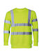 Arbeitshemden und T-Shirts Sweatshirt mit reflektierenden Bändern Gelbes Fluo