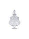 Glass Sweet Jar with Lid Transparent 23x23x35.6cm