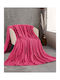 Rythmos Harmonie Pătură Polar Fleece Superdublă 220x240 cm Fuchsia