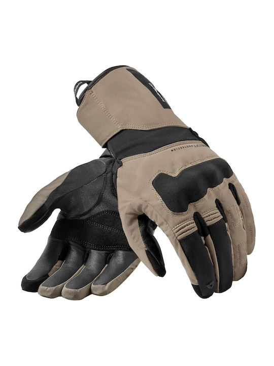Rev'IT Convergent H2O Winter Men's Motorcycle Gloves Waterproof Sand-Black