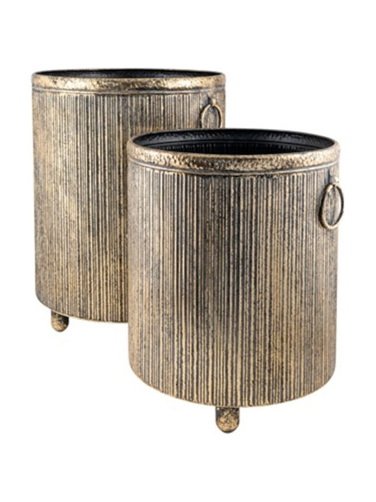Zen Collection Planter Metal Gold