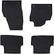 vidaXL Set of Front and Rear Mats 4pcs for Volkswagen Polo 2021 Black