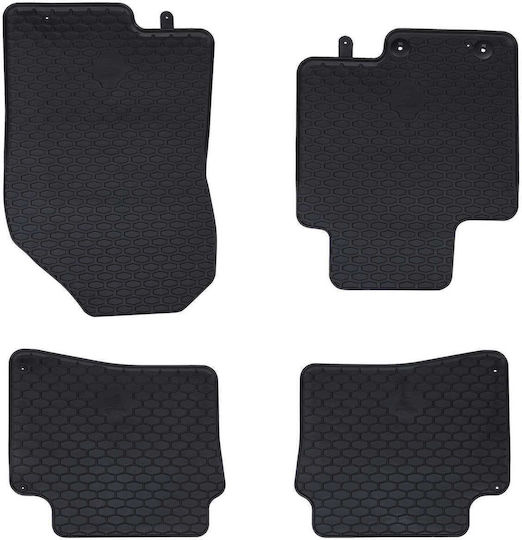 vidaXL Σετ Μπροστινά και Πίσω Πατάκια 4τμχ για Hyundai i20 / Bayon 2020 Μαύρα