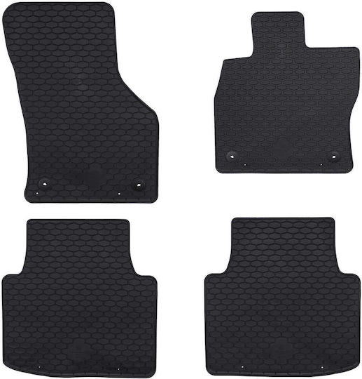 vidaXL Set of Front and Rear Mats 4pcs for Skoda Superb 2015-2023 Black