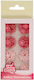 Mini Pink Dark Pink 10mm X64 Edible Cake Decorations Sugar Flowers