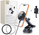 Tech-Protect V9 Arcticboost Car Mobile Mount with Magnet and Wireless Charging MagSafe Black