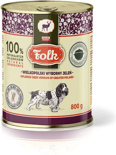 Dog Food Wet Food Dogs with Deer Grain-Free 800gr