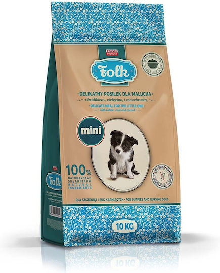 Dog Food 10kg Dry Food Grain-Free for Small Breed Puppies with and Rabbit
