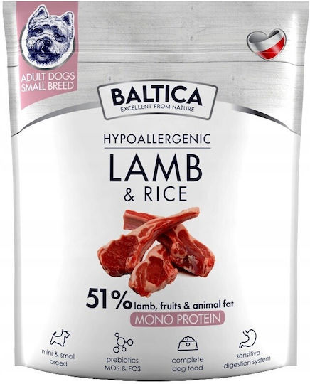 Baltica 1kg Trockenfutter für Hunde kleiner Rassen mit Lamm und Reis