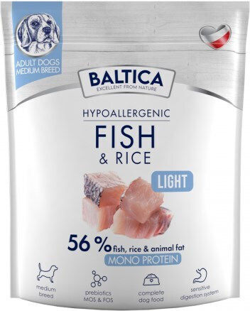 Baltica 1kg Dry Food Diet for Neutered Medium Breed Dogs with Fish and Rice