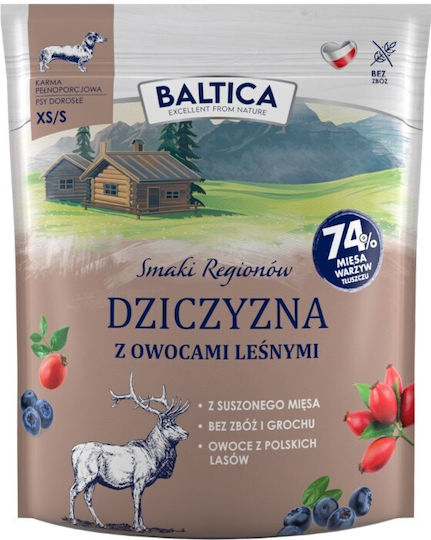 Baltica 1kg Trockenfutter für Erwachsene Hunde Kleine Rassen mit Fleisch