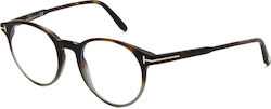 Tom Ford Herren Acetat Brillengestelle Braun Sc...
