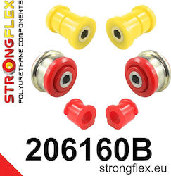 Strongflex Polyurethane Bushes Front Complete Kit Opel Vauxhall Agila B 07-14 Suzuki Splash 08-15 Swift Mz Ez 04-10 Fwd Awd 6pcs 80sha 206160b
