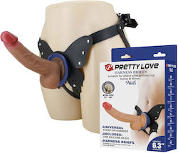 Pretty Love Wells Chiloți Cu Harnașament Dildo Siliconic 16 cm Pretty Love Wells Chiloți Cu Harnașament Dildo Siliconic 16 cm