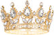 Party Pal Metallic Decorative Cake Crown Gold Silver Crystals