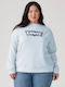 Graphic Standard Long Women's Sweatshirt Blue
