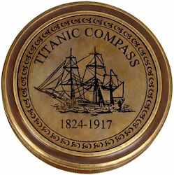 Πυξίδα Titanic Μπρονζέ Μεταλλική 8cm