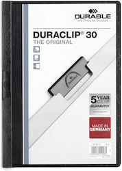 Durable Duraclip 30 Ντοσιέ A4 Διάφανο Εξώφυλλο 1τεμ Μαύρο