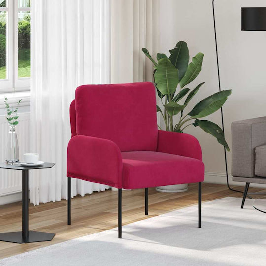 Armchair 60x56x80cm Red