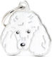 My Family Dog ID Tag White Metal Personalized