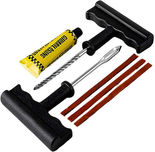 Avizar Tubeless Tire Repair Kit Hand Tools Sealing Plugs Black Silver