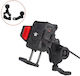 Motorrad Handyhalterung 2 Klemmhalterungen Anti-Vibration 15w Kabelloses Laden Typ-c Anschluss