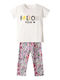Kinder-Set mit Leggings Sommer 2Stück White